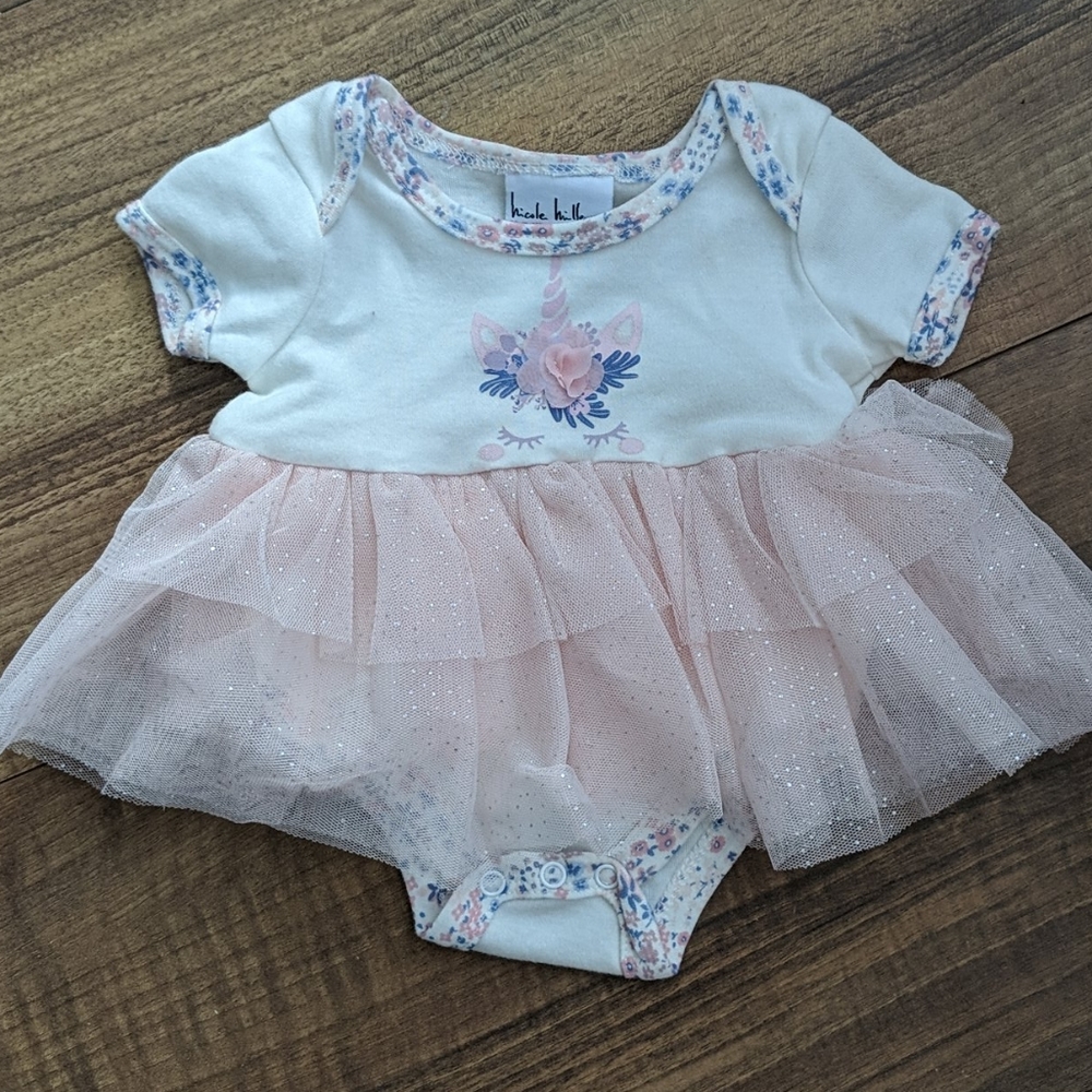5/$45 🦄 Nicole Miller Unicorn Onesie Dress